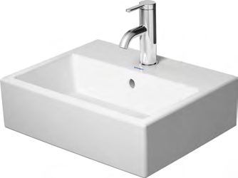 Duravit Vero 15 3/4" Rectangular Wall Mounted Sink – 072445