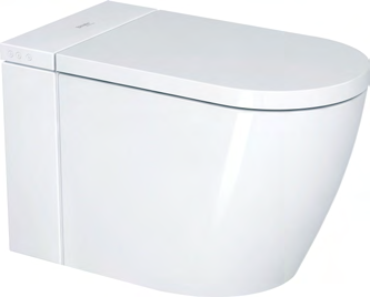 Duravit SensoWash i by Philippe Starck 1.06/0.8 GPF Dual Flush Rimless Elongated Floorstanding Bidet Toilet – 620002