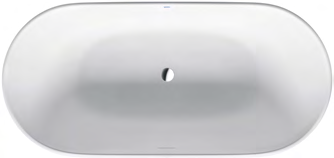 Duravit Luv 70 7/8" x 33 1/2" Oval Freestanding Bathtub – 700434