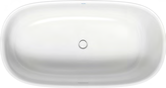 Duravit Zencha 63" x 31 1/2" Oval Freestanding Bathtub – 700462