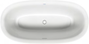 Duravit White Tulip 63" x 31 1/2" Oval Freestanding Bathtub – 700468