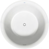 Duravit White Tulip 55 1/8" x 55 1/8" Round Freestanding Bathtub – 700470