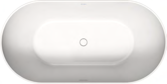 Duravit Duravit No.1 58 1/4" x 29 1/2" Oval Freestanding Bathtub – 700524