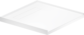 Duravit Vero 38" x 38" Square Solid Surface Single Threshold Shower Base – 720365