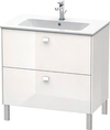 Duravit Brioso 32 1/4" Wall Mount Two Drawer Single Vanity Cabinet – BR4402
