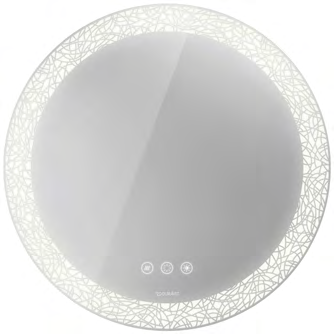 Duravit Happy D.2 Icons Control LED Mirror in Organic, 2700K - 6500K – HP7485