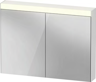 Duravit Light & Mirror 39 3/4" x29 7/8" 1 Left 1 Right Hinge 2 Door LED Rectangular Medicine Cabinet in Aluminum – LM7842