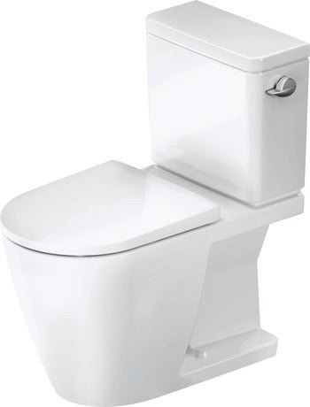 Duravit D - Neo Two - Piece Toilet – 1.28 GPF, Rimless, Elongated, White - Golzar Home