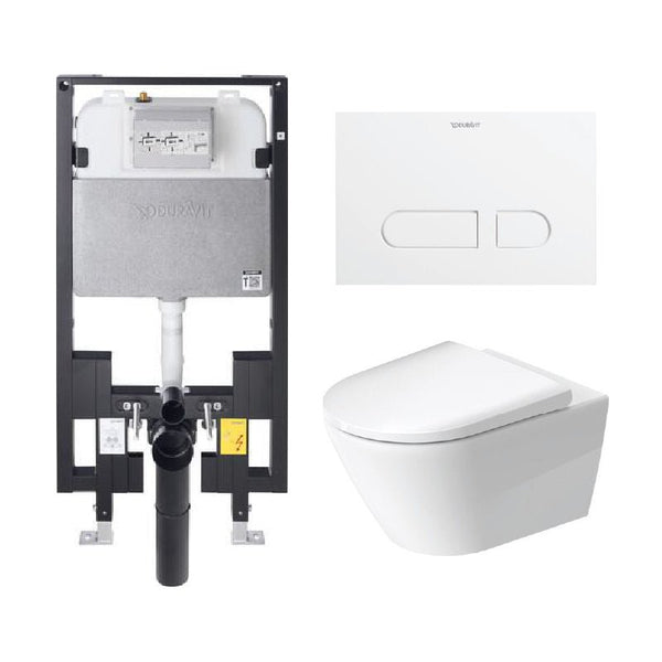 Duravit D-Neo Wall Hung Toilet Complete Set - Golzar Home