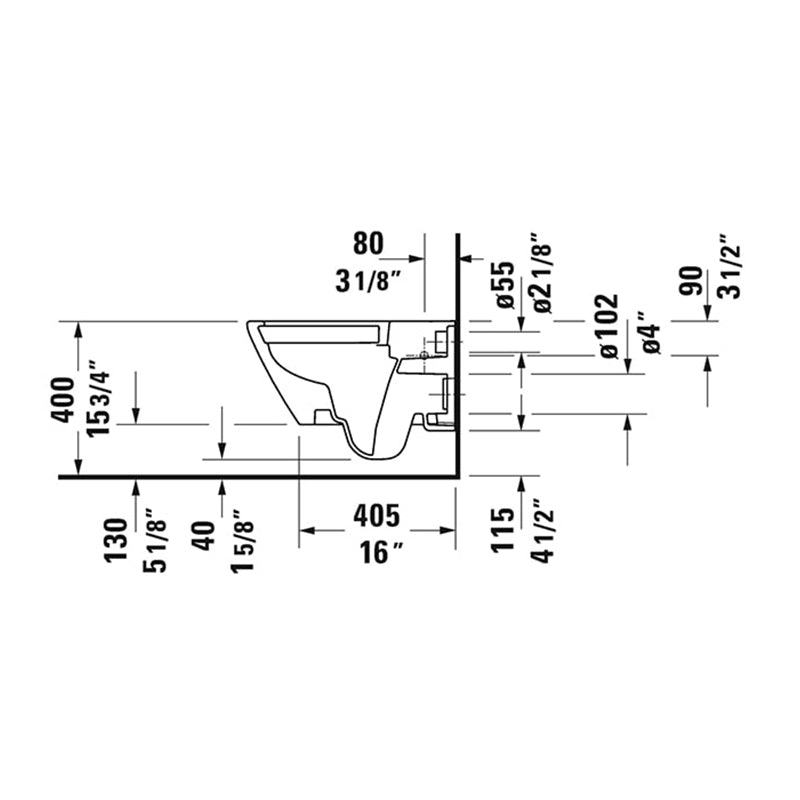 Duravit D - neo Wall Hung Toilet Complete Set - Golzar Home