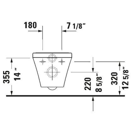 Duravit DuraStyle Wall Hung Toilet Complete Set - Golzar Home