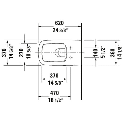 Duravit DuraStyle Wall Hung Toilet Complete Set - Golzar Home