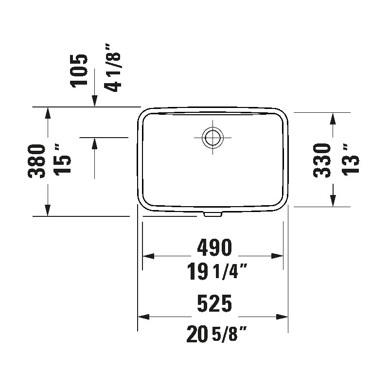 Duravit No.1 19" Undermount Sink - Golzar Home