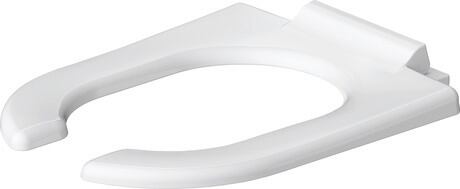 Duravit Starck 3 open-front toilet seat in white