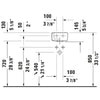 Duravit Vero 10" Wall-Mount Sink - Golzar Home