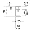 Duravit Vero 10" Wall-Mount Sink - Golzar Home