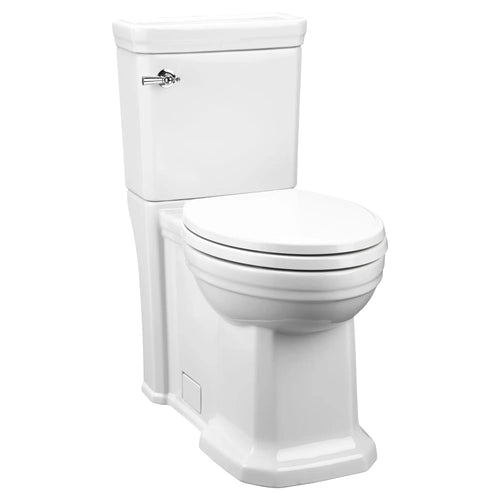 DXV Fitzgerald Two-Piece Chair Height Elongated Toilet with Seat – Canvas White