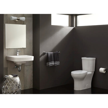 Equility® Two-Piece Dual Flush Chair Height Elongated Toilet with Seat – Canvas White