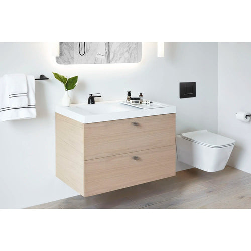 DXV® Modulus Wall-Hung Elongated Toilet Bowl with Seat – Canvas White
