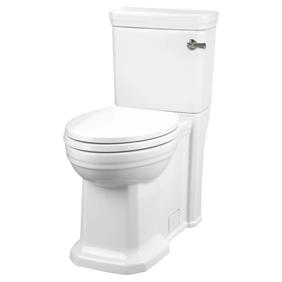 DXV Fitzgerald Two-Piece Chair Height Right-Hand Trip Lever Elongated Toilet with Seat – Canvas White