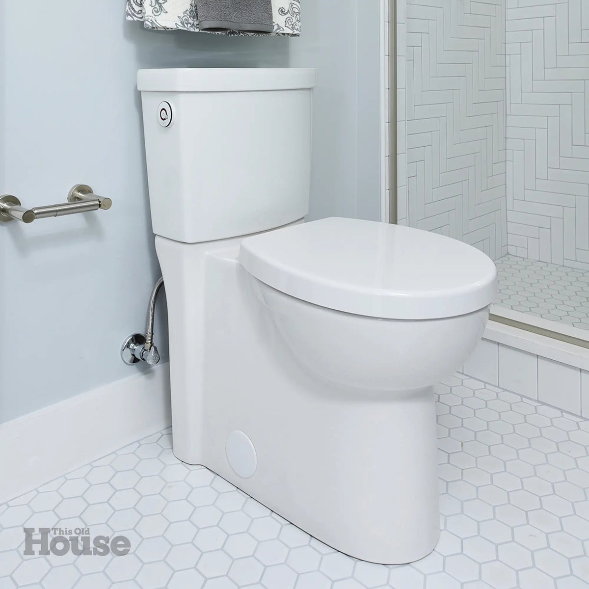 DXV Equility® One-Piece Dual Flush Chair Height Elongated Toilet with Seat – Canvas White