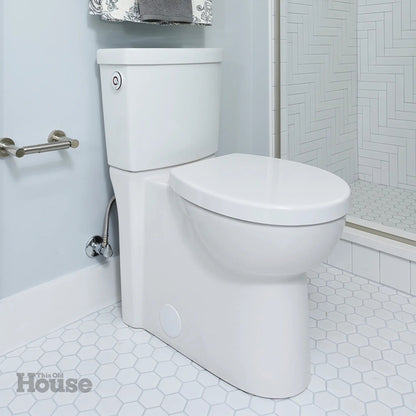 DXV Equility® One-Piece Dual Flush Chair Height Elongated Toilet with Seat – Canvas White
