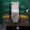 DXV Belshire® One-Piece Chair Height Elongated Toilet with Seat – Canvas White