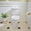 DXV Oak Hill® Two-Piece Chair Height Elongated Toilet with Seat – Canvas White