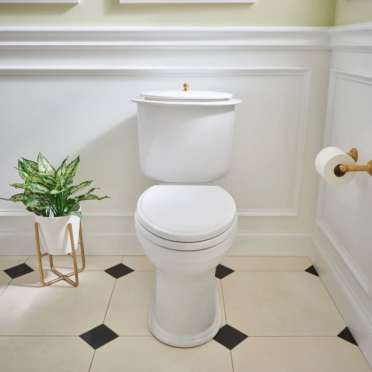 DXV Oak Hill® Two-Piece Chair Height Elongated Toilet with Seat – Canvas White