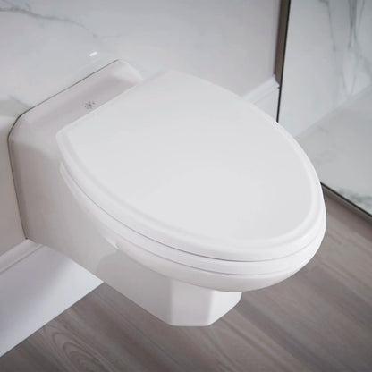 DXV Belshire® Wall-Hung Elongated Toilet Bowl with Seat – Canvas White