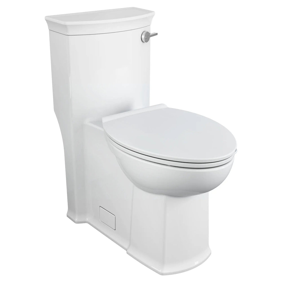 DXV Wyatt® One-Piece Chair Height Right-Hand Trip Lever Elongated Toilet with Seat – Canvas White