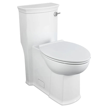 DXV Wyatt® One-Piece Chair Height Right-Hand Trip Lever Elongated Toilet with Seat – Canvas White