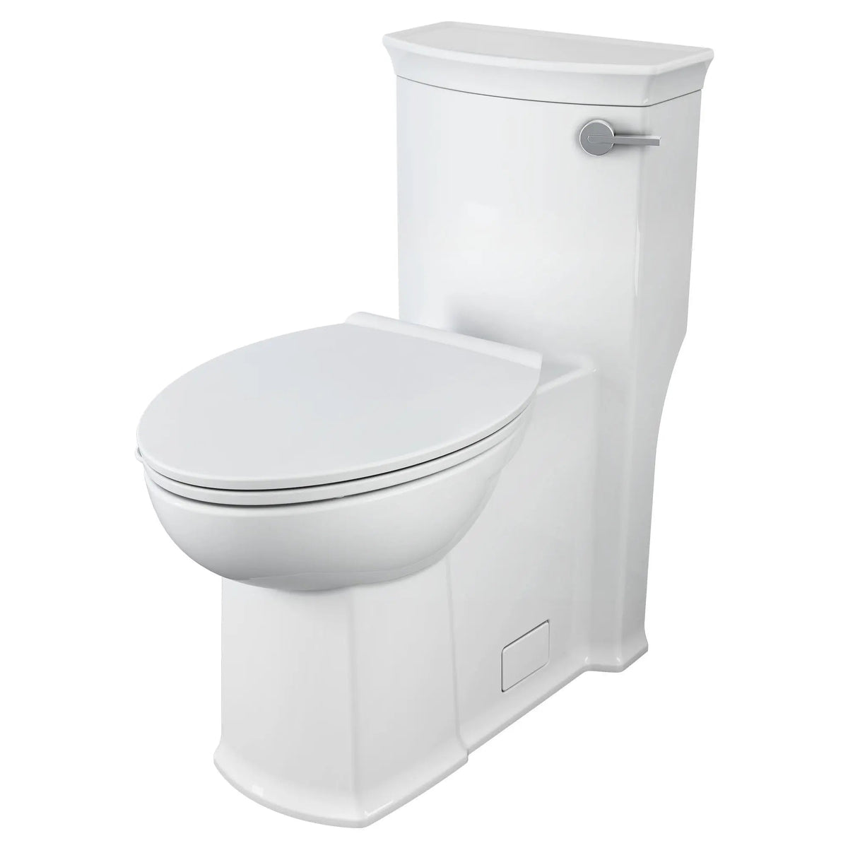 DXV Wyatt® One-Piece Chair Height Right-Hand Trip Lever Elongated Toilet with Seat – Canvas White