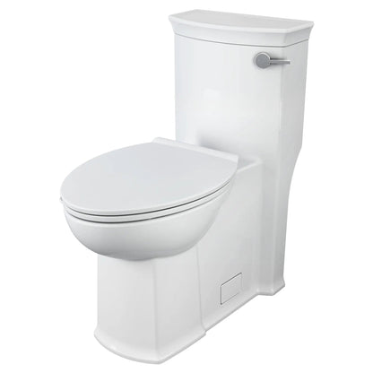 DXV Wyatt® One-Piece Chair Height Right-Hand Trip Lever Elongated Toilet with Seat – Canvas White