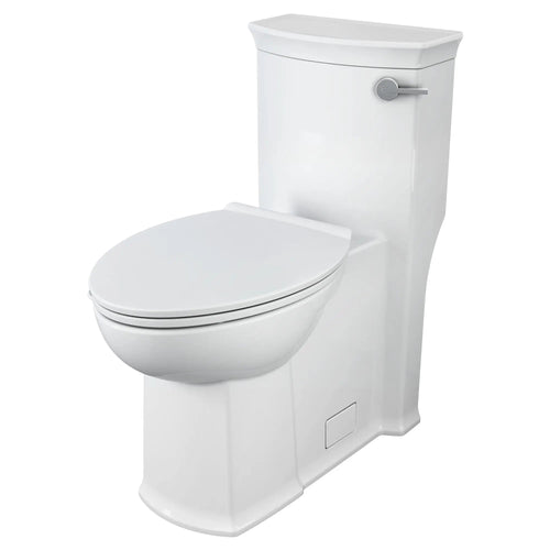 DXV Wyatt® One-Piece Chair Height Right-Hand Trip Lever Elongated Toilet with Seat – Canvas White