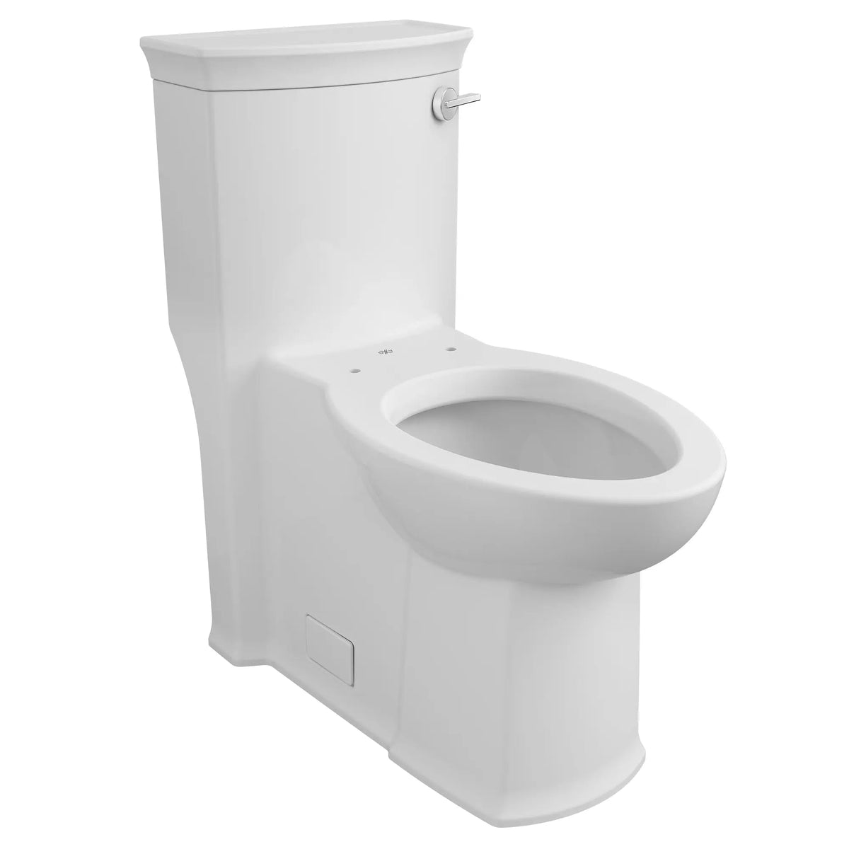 DXV Wyatt® One-Piece Chair Height Right-Hand Trip Lever Elongated Toilet with Seat – Canvas White