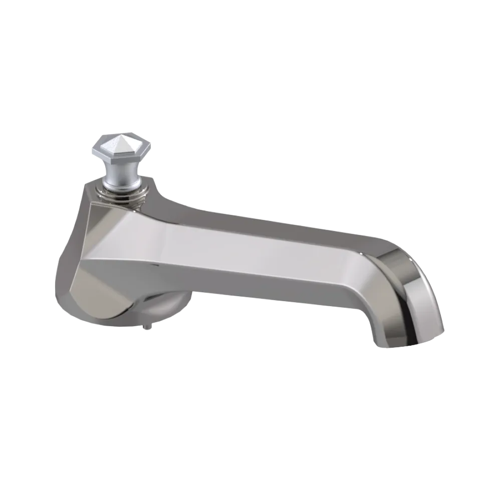 Rubinet Tub Filler Spout Deck Mount Polished Nickel
