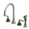 Rubinet Widespread Kitchen Set with Hand Spray Polished Nickel