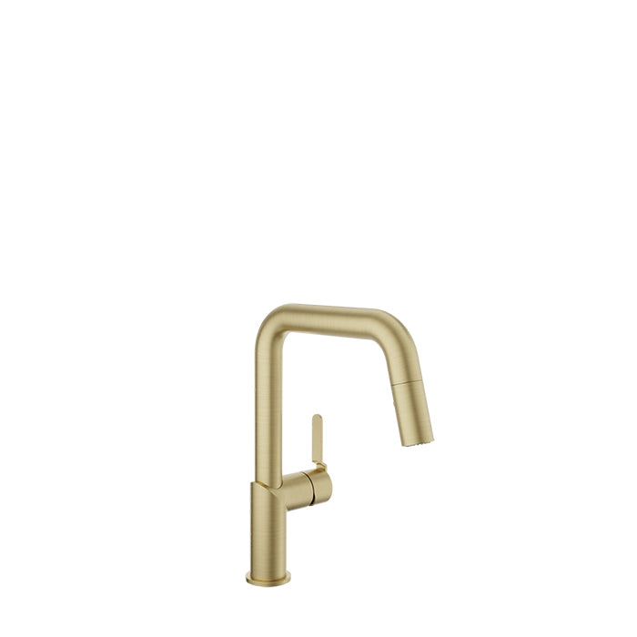 Baril Single-hole kitchen faucet with 2-function pull-down spray
