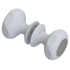 Rubinet Shower Door Knob (set) Matt White