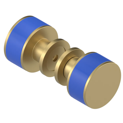 Rubinet Shower Door Knob (set) Satin Brass