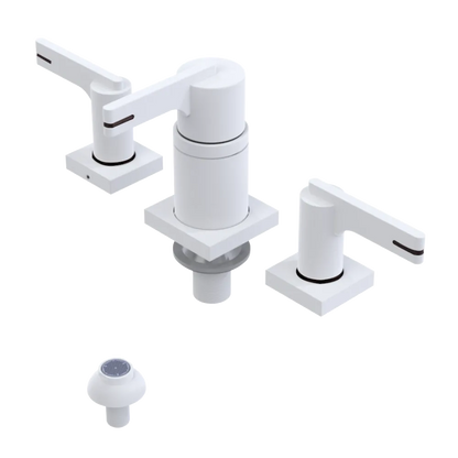 Rubinet Bidet Fitting with Spray, Diverter, and Vacum Breaker (Less Drain) Matt White