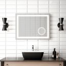 KALIA EFFECTLED-illuminated bathroom mirror with magnifying mirror - 32" x 24"