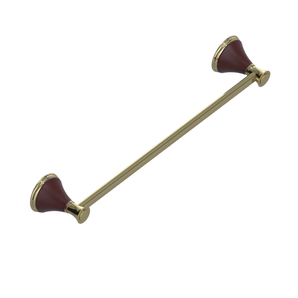Rubinet Towel Bar 18" Natural Brass