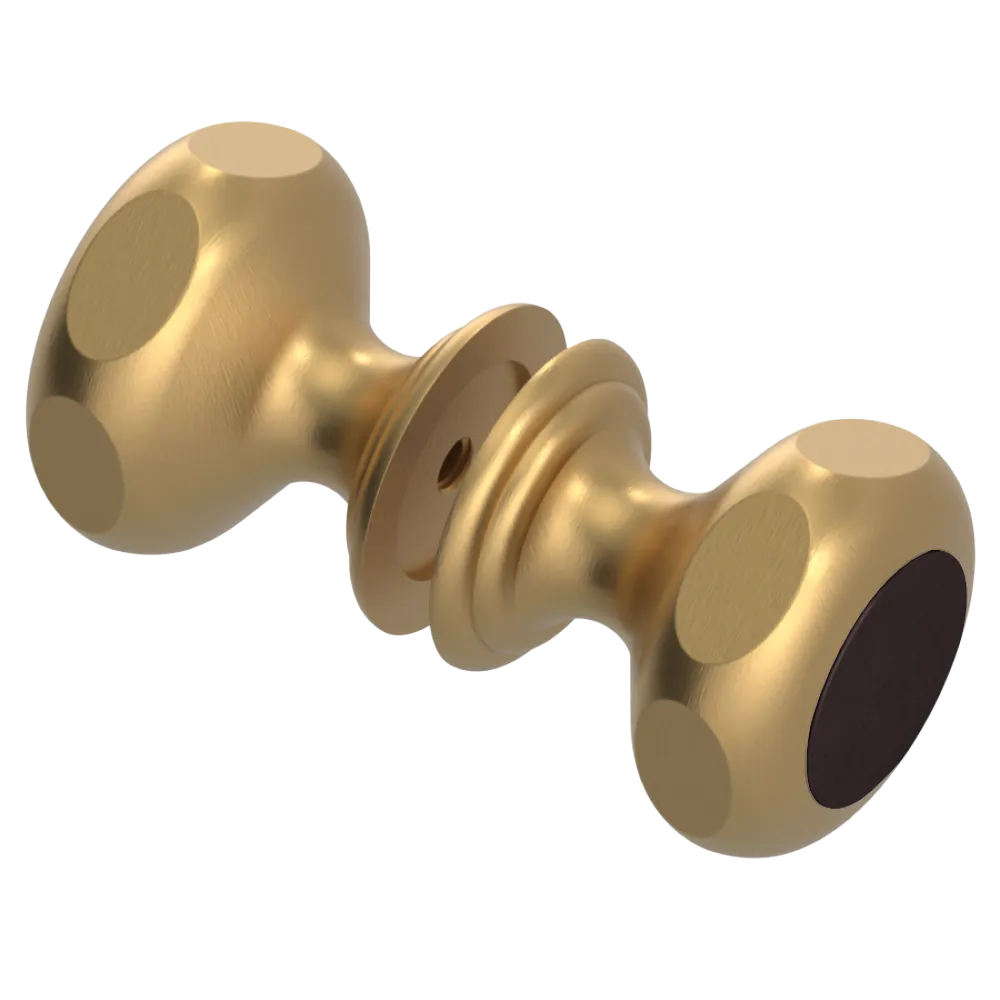 Rubinet Shower Door Knob (set) Satin Gold