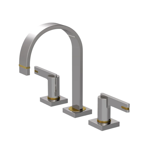 Rubinet Widespread Lav. Set. (less drain) Polished Nickel