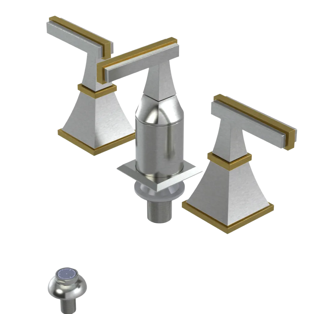 Rubinet Bidet Fitting with Spray, Diverter, and Vacum Breaker (Less Drain) Satin Nickel