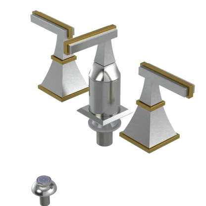 Rubinet Bidet Fitting with Spray, Diverter, and Vacum Breaker (Less Drain) Satin Nickel