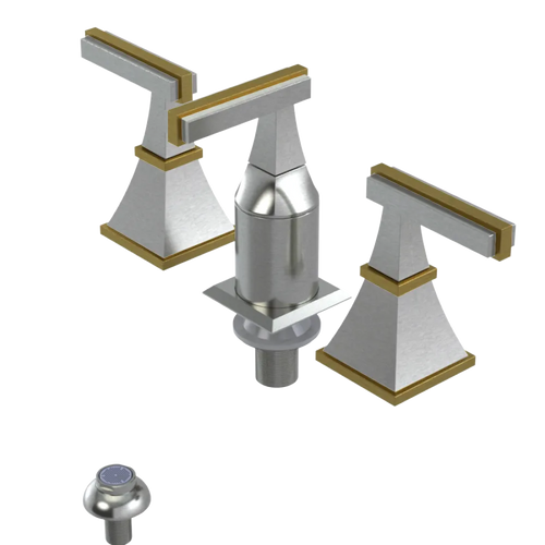 Rubinet Bidet Fitting with Spray, Diverter, and Vacum Breaker (Less Drain) Satin Nickel
