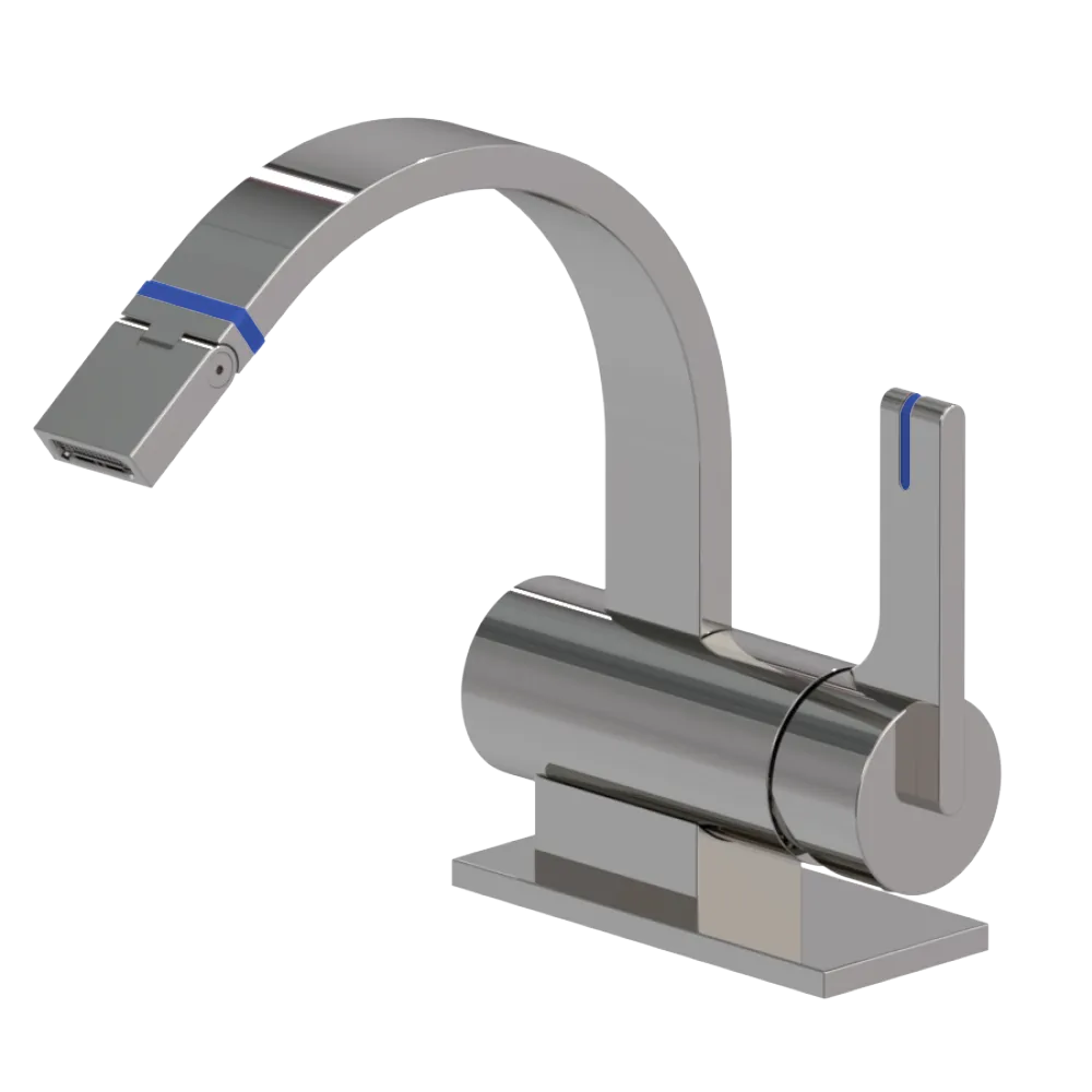 Rubinet Single Control Bidet Fitting (less drain) Polished Nickel